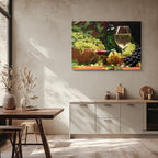 cuadro canvas vino cosecha blanca horizontal