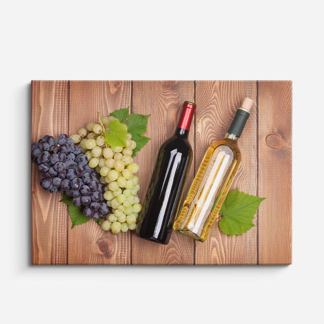 cuadro canvas vino trio de vinos horizontal