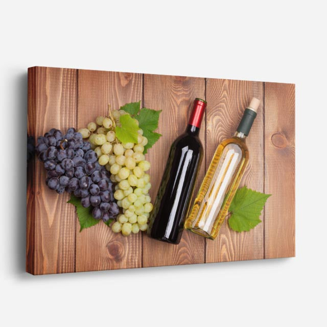 cuadro canvas vino trio de vinos horizontal
