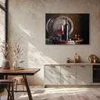 cuadro canvas vino barrica reserva horizontal