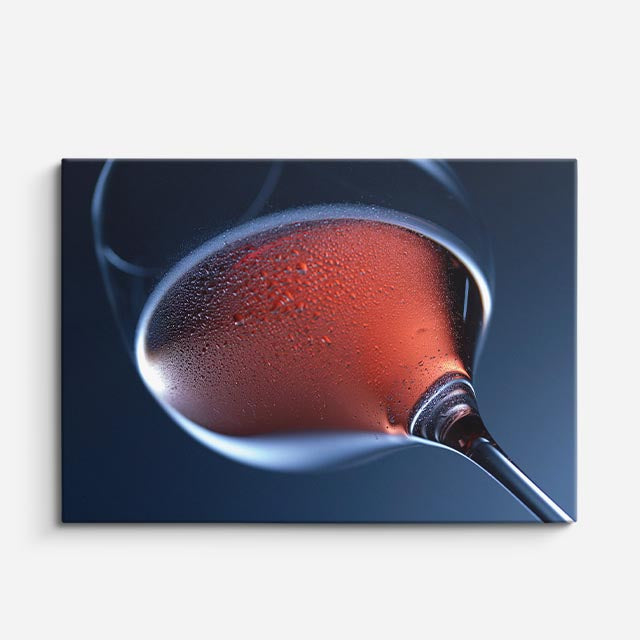 cuadro canvas vino copa carmesi horizontal