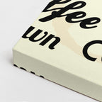 cuadro canvas de café poster tipográfico de café con estética urbana y moderna estilo urbano