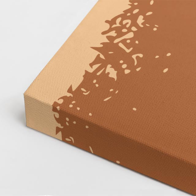 cuadro canvas de café íconos de utensilios de café en estilo minimalista estilo minimalista
