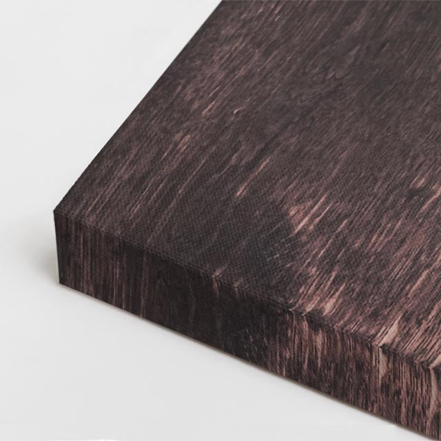 cuadro canvas moka sobre mesa de madera estilo íntimo rústico