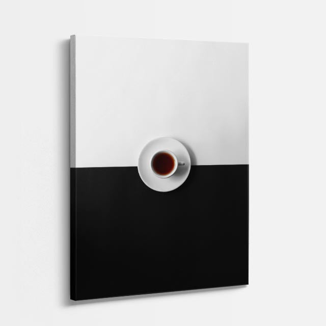 cuadro canvas espresso minimalista estilo moderno sobrio