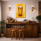 cuadro canvas cerveza cerveza radiante estilo decorativo