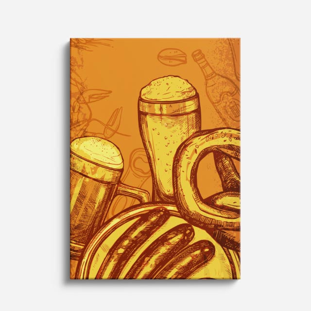 cuadro canvas cerveza fiesta cervecera estilo decorativo