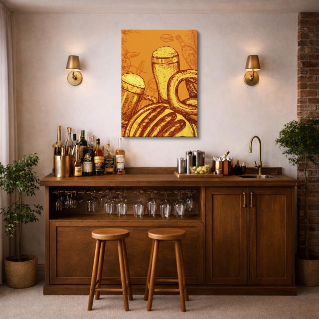 cuadro canvas cerveza fiesta cervecera estilo decorativo