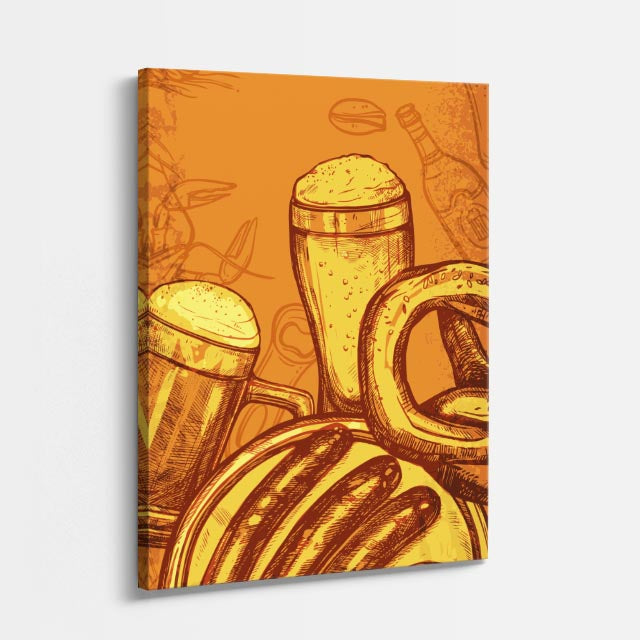 cuadro canvas cerveza fiesta cervecera estilo decorativo