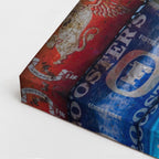 cuadro canvas cerveza muro de latas estilo decorativo