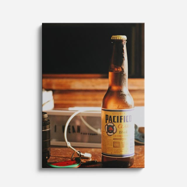 cuadro canvas cerveza botella clásica estilo decorativo