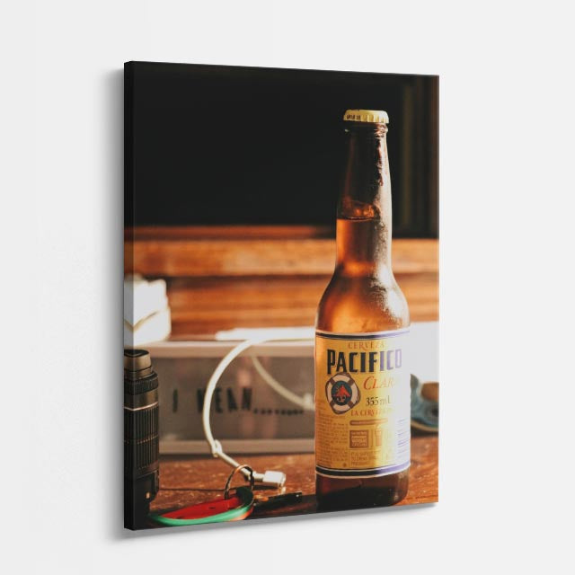 cuadro canvas cerveza botella clásica estilo decorativo