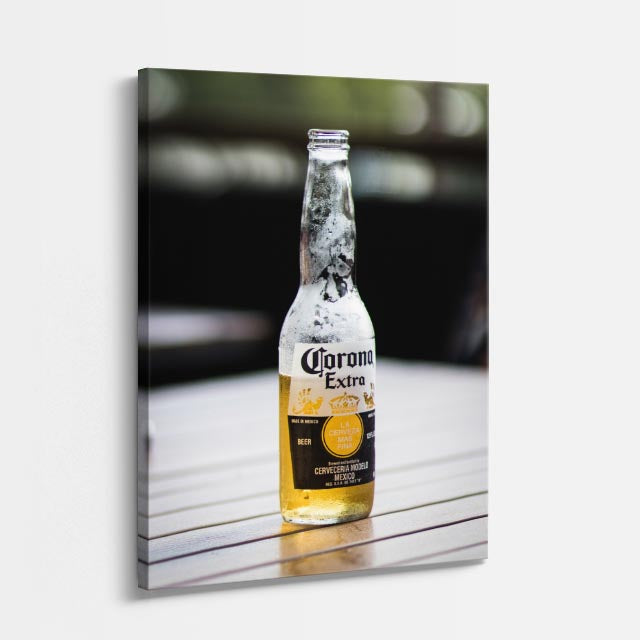 cuadro canvas cerveza corona clásica estilo contemporáneo