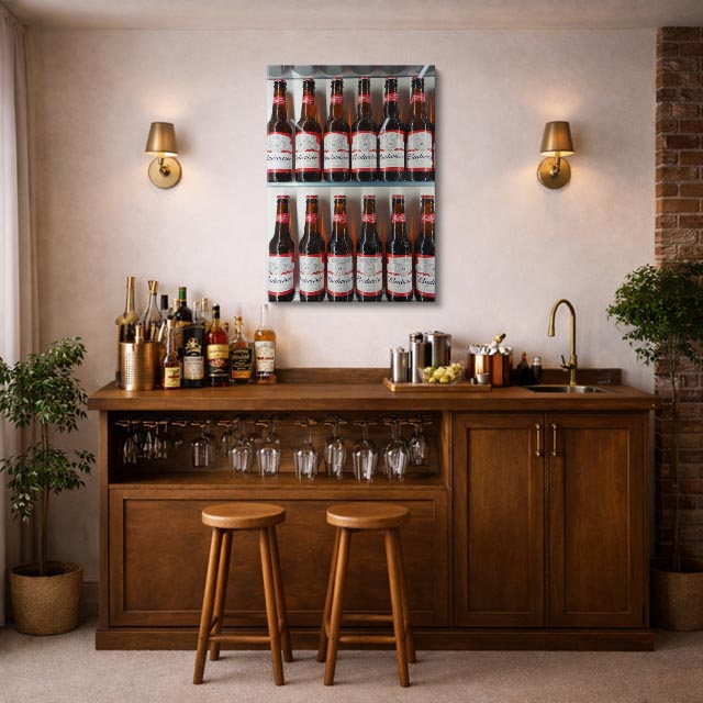 cuadro canvas cerveza muro cervecero estilo contemporáneo