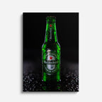 cuadro canvas cerveza verde oscuro estilo contemporáneo