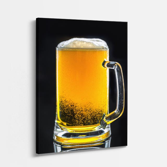 cuadro canvas cerveza tarro clásico estilo contemporáneo