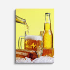 cuadro canvas cerveza brindis fresco estilo contemporáneo