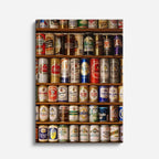 cuadro canvas bebidas colección latas estilo contemporáneo