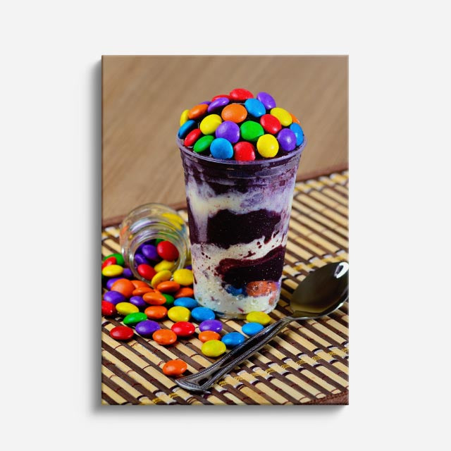 cuadro canvas bebidas postre dulce estilo contemporáneo