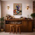 cuadro canvas bebidas postre dulce estilo contemporáneo
