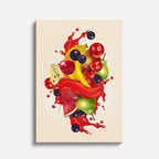 cuadro canvas bebidas frutas en splash estilo contemporáneo