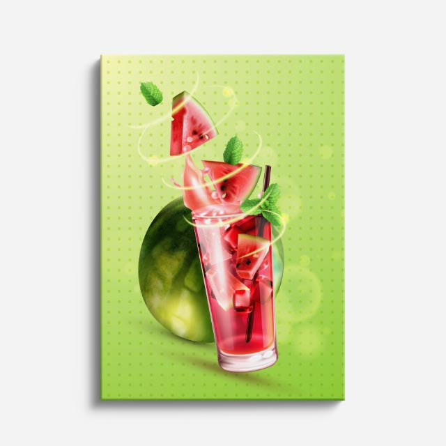 cuadro canvas bebidas sandía fresh estilo contemporáneo