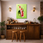 cuadro canvas bebidas sandía fresh estilo contemporáneo