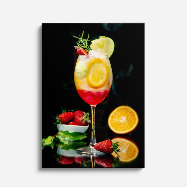 cuadro canvas bebidas spritz cítrico estilo contemporáneo