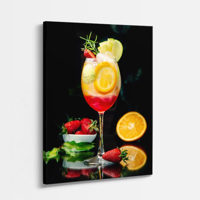 cuadro canvas bebidas spritz cítrico estilo contemporáneo
