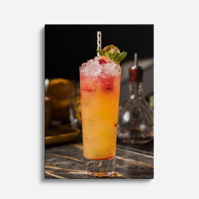cuadro canvas bebidas sunset drink estilo contemporáneo