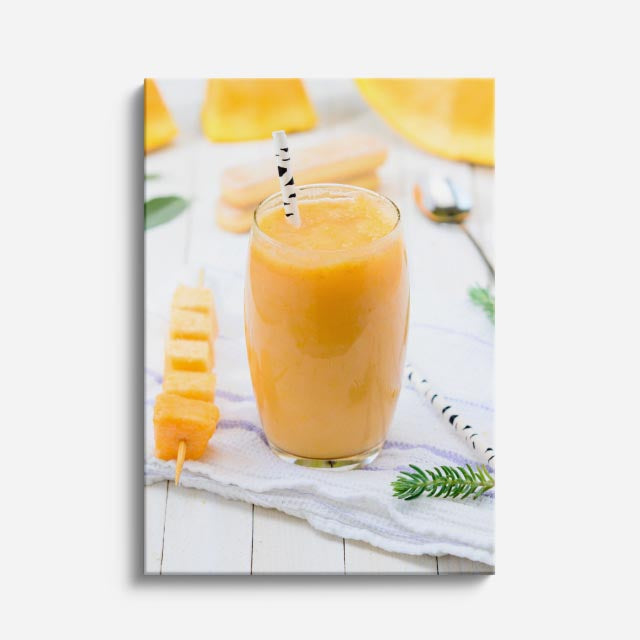cuadro canvas bebidas smoothie mango estilo contemporáneo