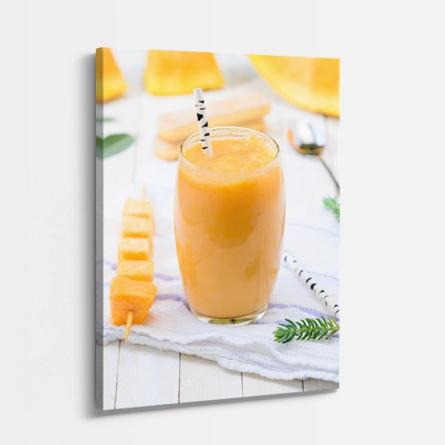 cuadro canvas bebidas smoothie mango estilo contemporáneo