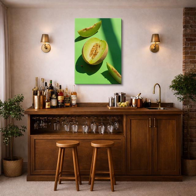 cuadro canvas bebidas melón fresco estilo contemporáneo