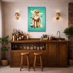 cuadro canvas postres y bebidas shake deluxe estilo contemporáneo