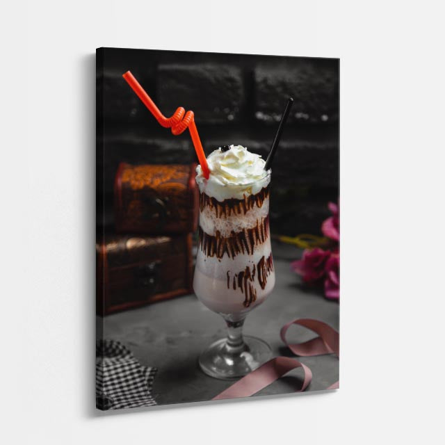 cuadro canvas bebidas milkshake clásico estilo contemporáneo