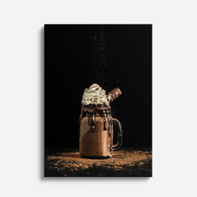 cuadro canvas bebidas café intenso estilo contemporáneo