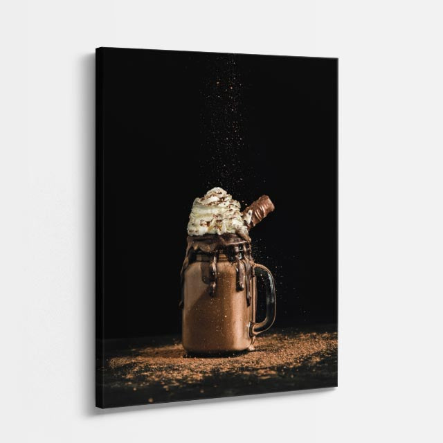 cuadro canvas bebidas café intenso estilo contemporáneo