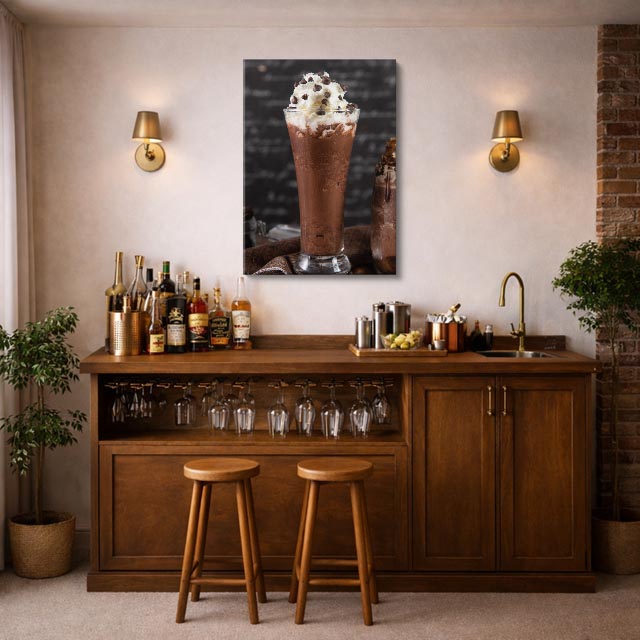 cuadro canvas bebidas chocolate alto estilo contemporáneo