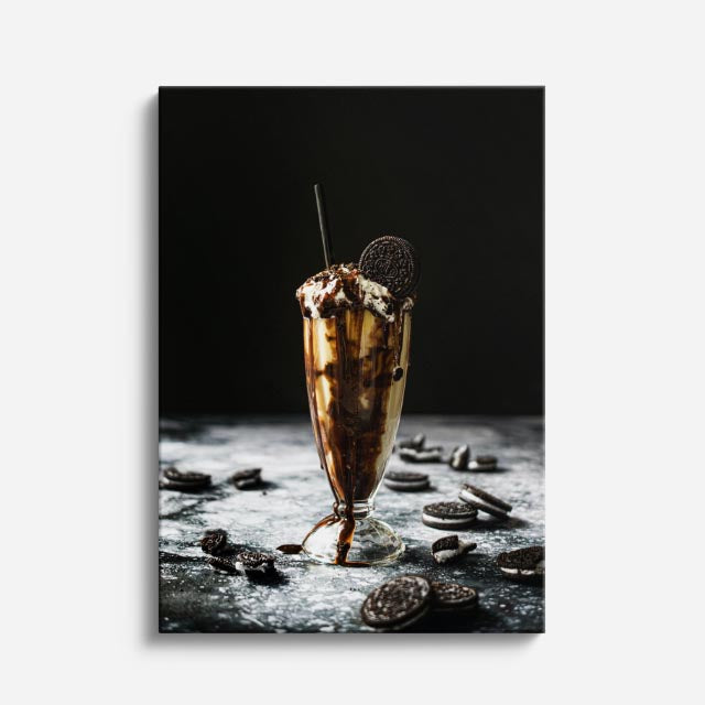 cuadro canvas bebidas copa dorada estilo contemporáneo