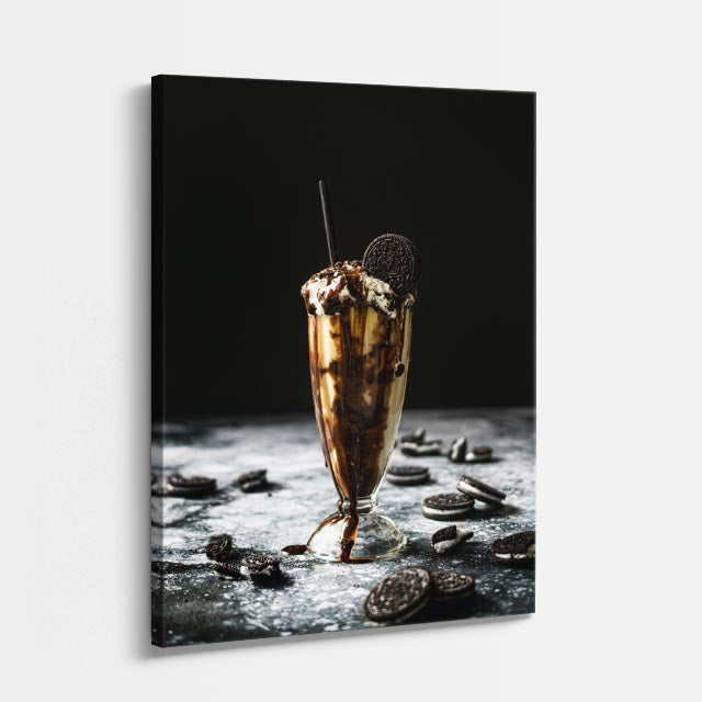 cuadro canvas bebidas copa dorada estilo contemporáneo