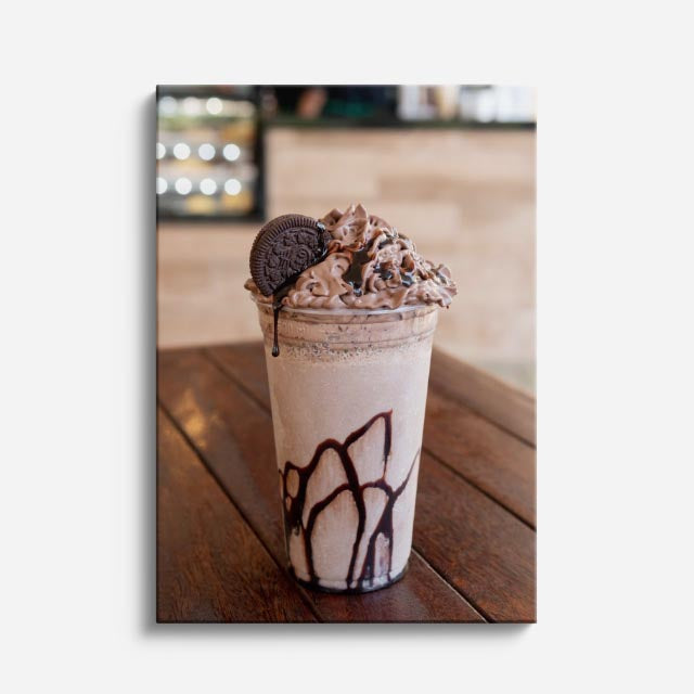 cuadro canvas bebidas shake oreo estilo contemporáneo