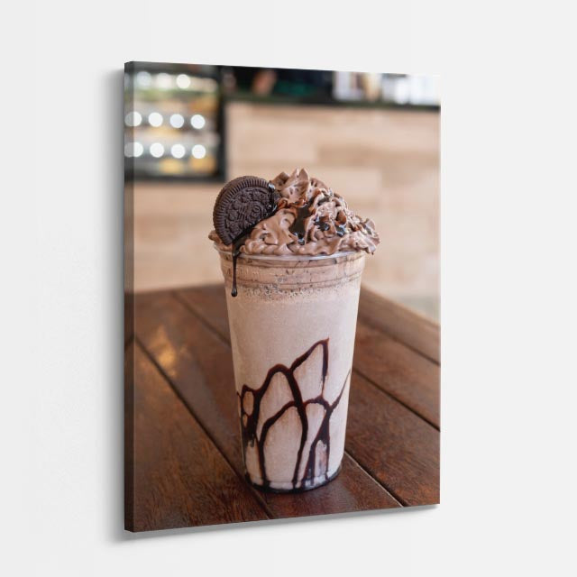 cuadro canvas bebidas shake oreo estilo contemporáneo