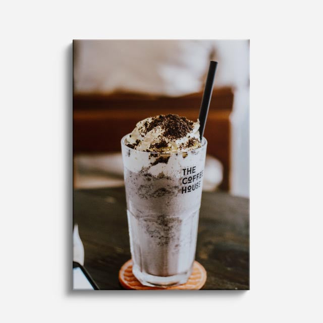 cuadro canvas bebidas frappé cookies estilo contemporáneo