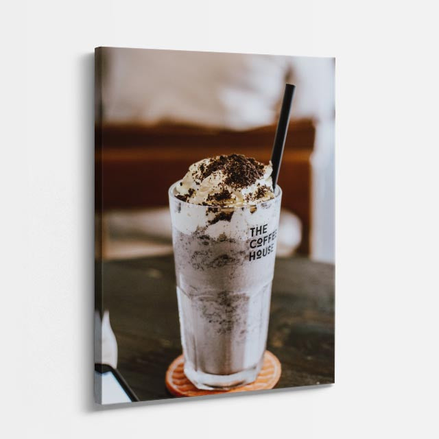 cuadro canvas bebidas frappé cookies estilo contemporáneo