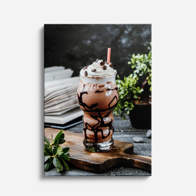 cuadro canvas bebidas chocolate cream estilo contemporáneo