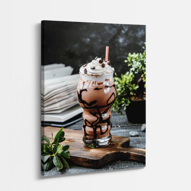 cuadro canvas bebidas chocolate cream estilo contemporáneo