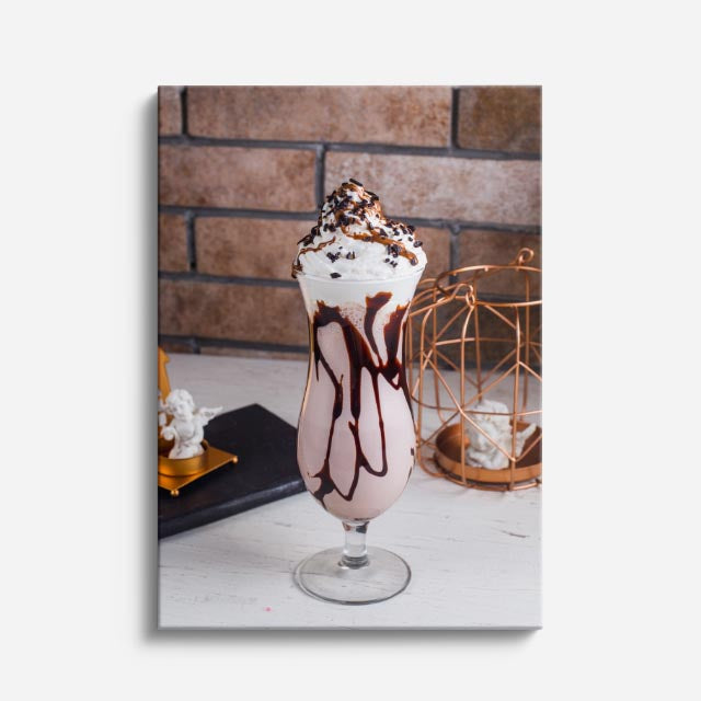 cuadro canvas bebidas milkshake elegante estilo contemporáneo