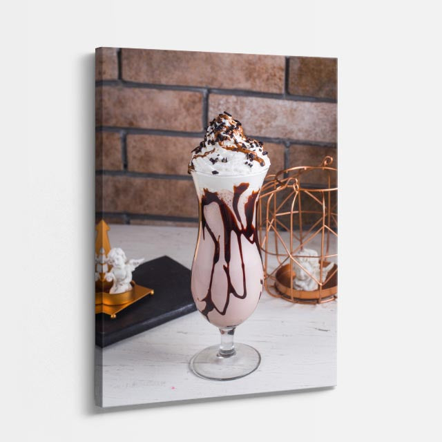 cuadro canvas bebidas milkshake elegante estilo contemporáneo