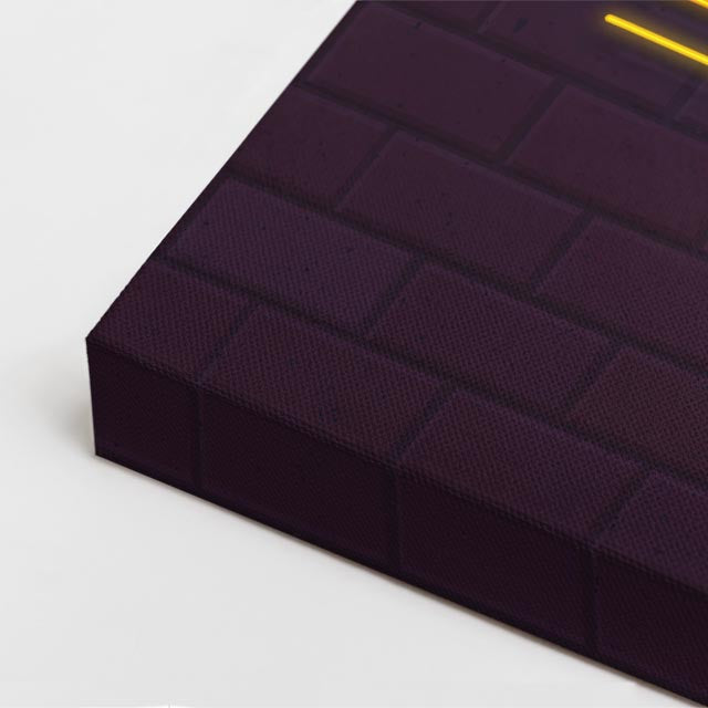 cuadro canvas bebidas neón cocktail estilo contemporáneo