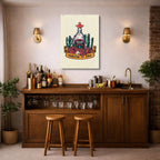 cuadro canvas bebidas tequila arte estilo contemporáneo